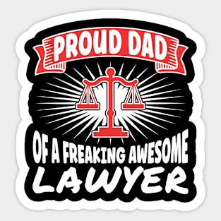 Lawyer Dad Sticker